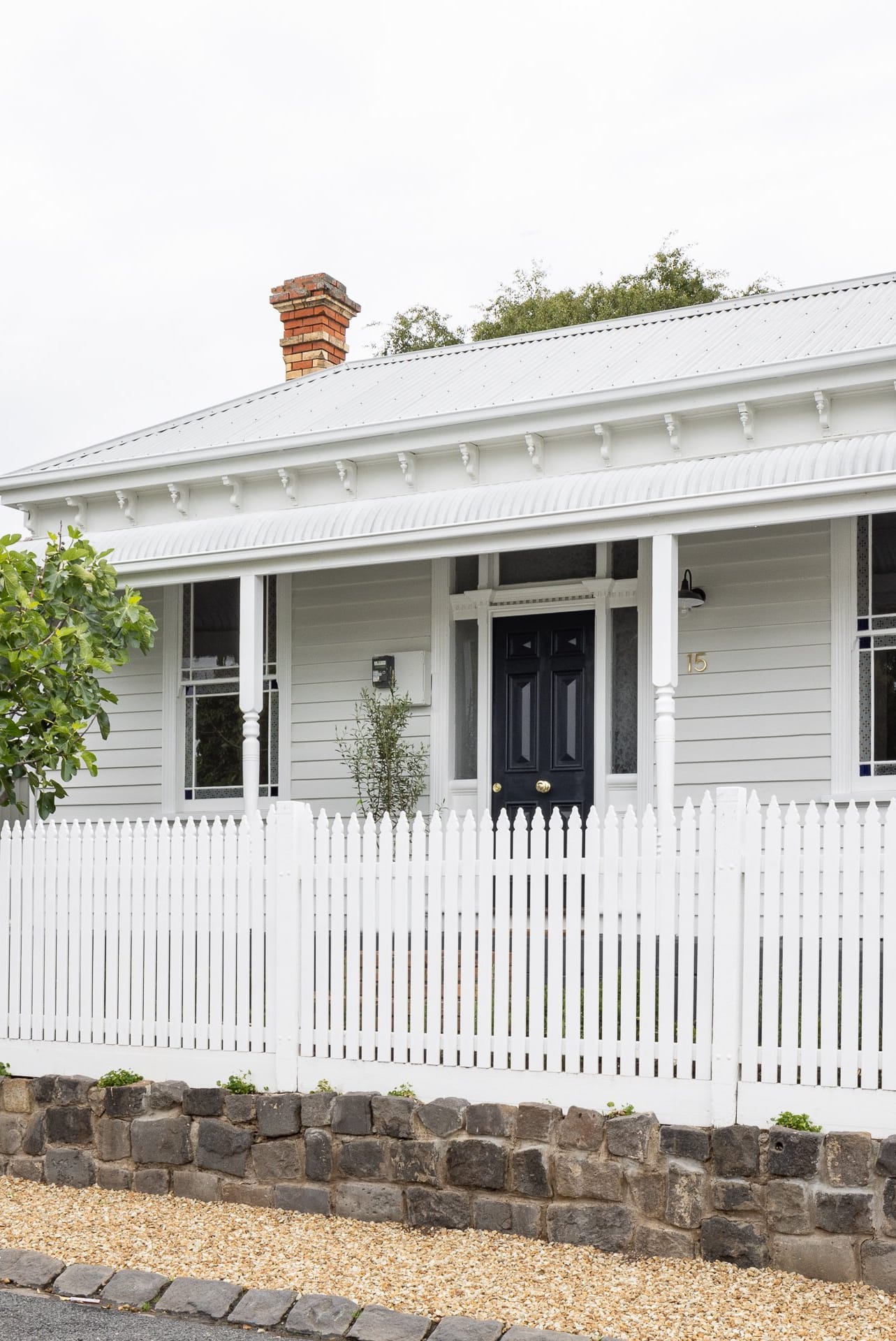 renovated miners cottage facade